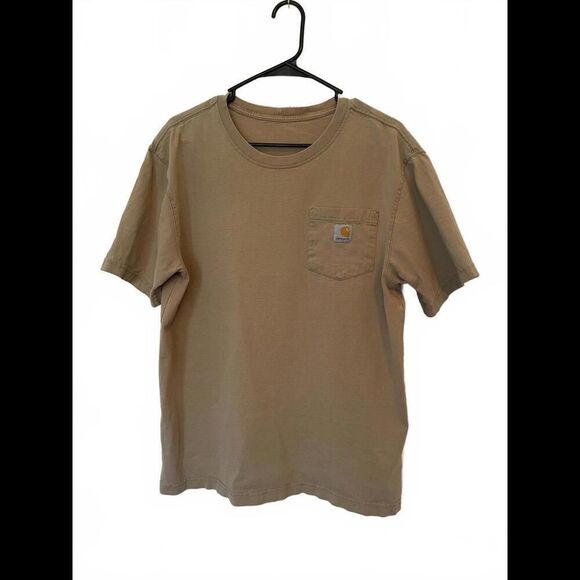 Carhartt Brown Pocket Tee Shirt Brown Mens Size Medium - Picture 1 of 7